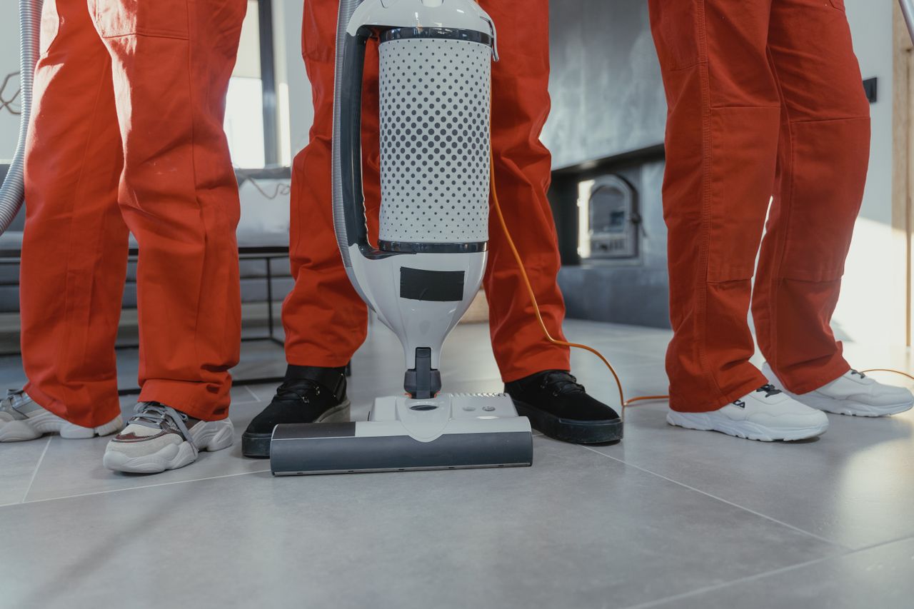 Business owner preparing a request for commercial cleaning services